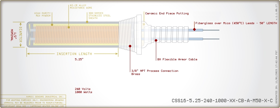 CSS16-5.25-240-1000-XX-CB-A-M50-X-C